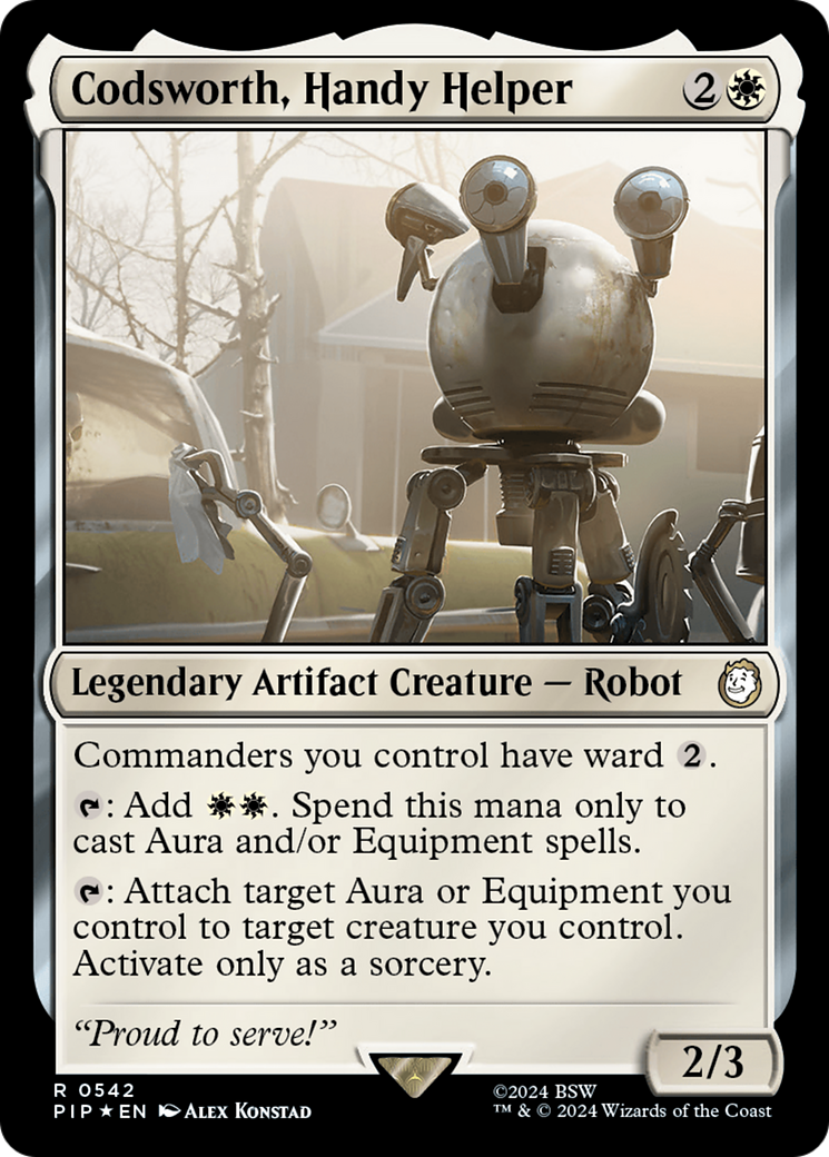 {R} Codsworth, Handy Helper (Surge Foil) [Fallout][PIP 542]