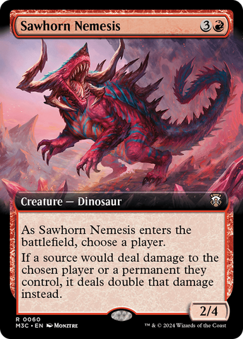{R} Sawhorn Nemesis (Extended Art) [Modern Horizons 3 Commander][M3C 060]