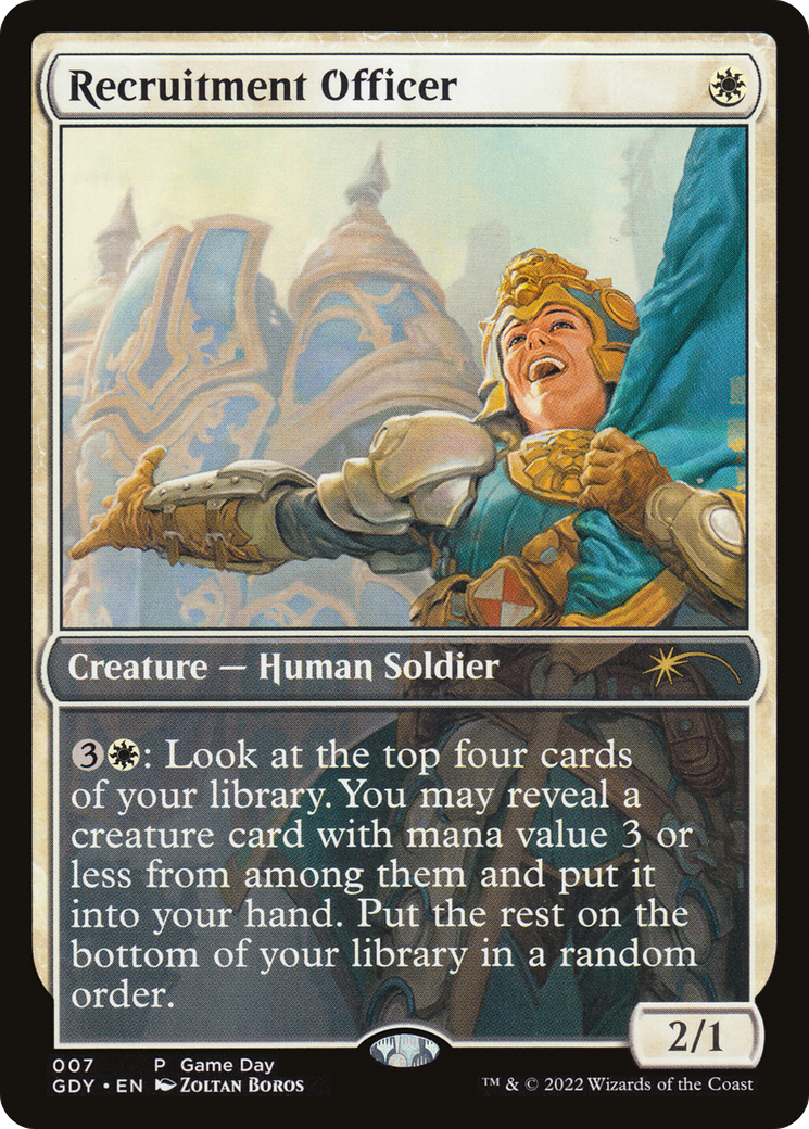 {R} Recruitment Officer [Game Day 2022][GDY 007]