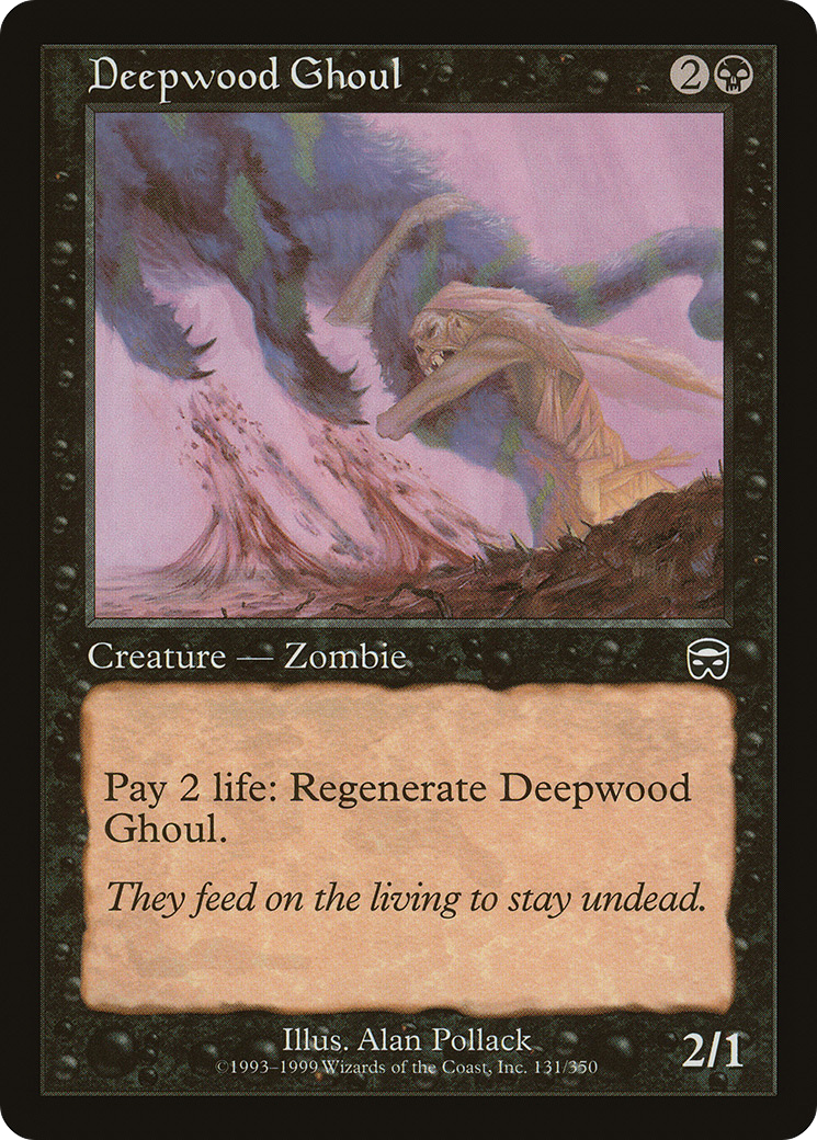 {C} Deepwood Ghoul [Mercadian Masques][MMQ 131]