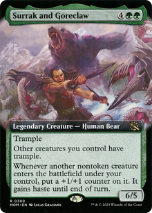 {R} Surrak and Goreclaw (Extended Art) [March of the Machine][MOM 380]