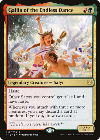 {R} Gallia of the Endless Dance (Promo Pack) [Theros Beyond Death Promos][PP THB 217]