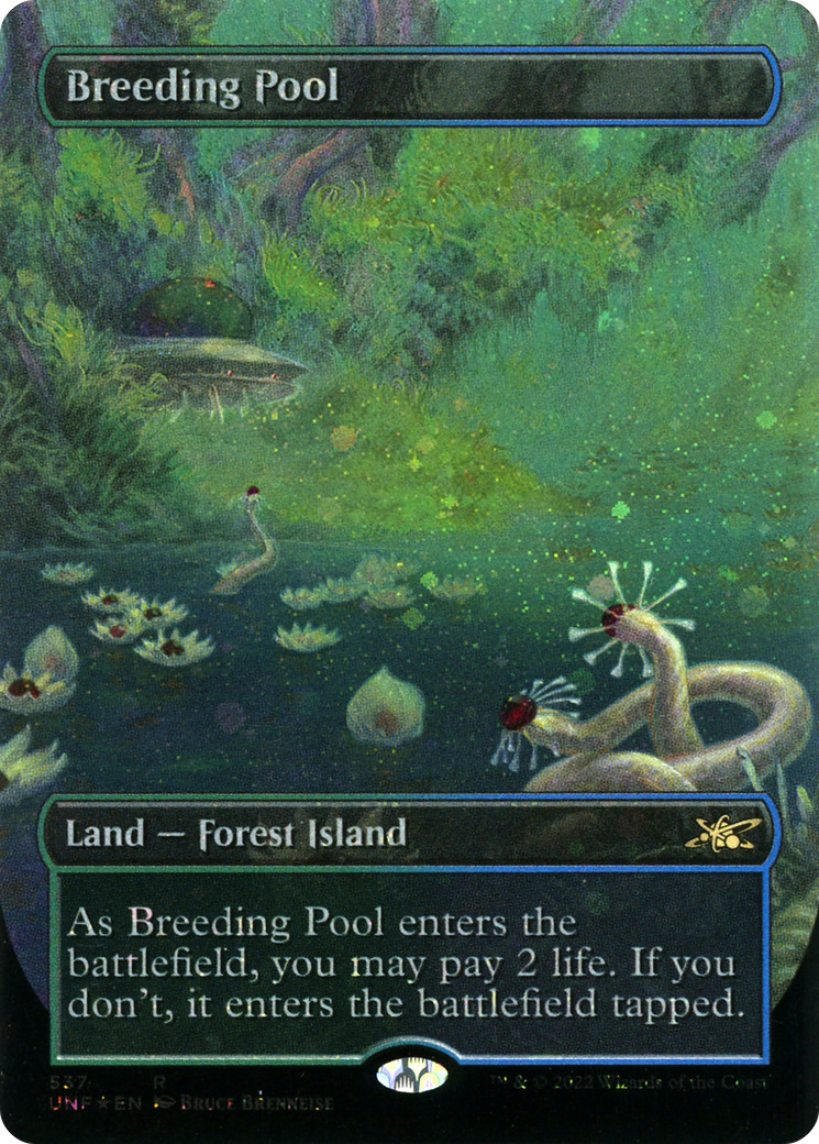 {R} Breeding Pool (Borderless) (Galaxy Foil) [Unfinity][UNF 286]