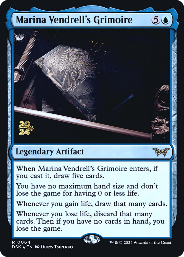 {@R} Marina Vendrell's Grimoire [Duskmourn: House of Horror Prerelease Promos][PR DSK 064]