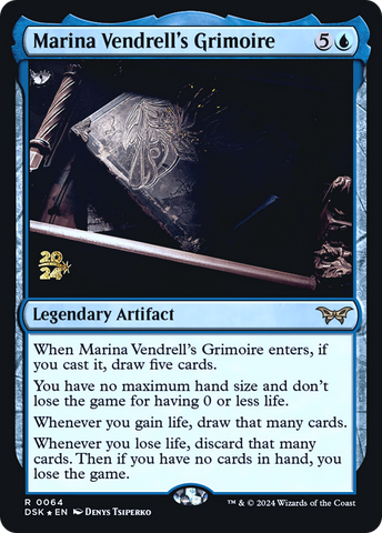 {@R} Marina Vendrell's Grimoire [Duskmourn: House of Horror Prerelease Promos][PR DSK 064]