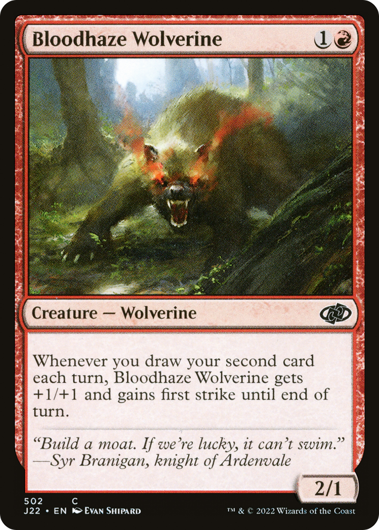 {C} Bloodhaze Wolverine [Jumpstart 2022][J22 502]