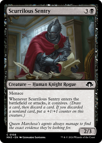 {C} Scurrilous Sentry [Modern Horizons 3][MH3 108]