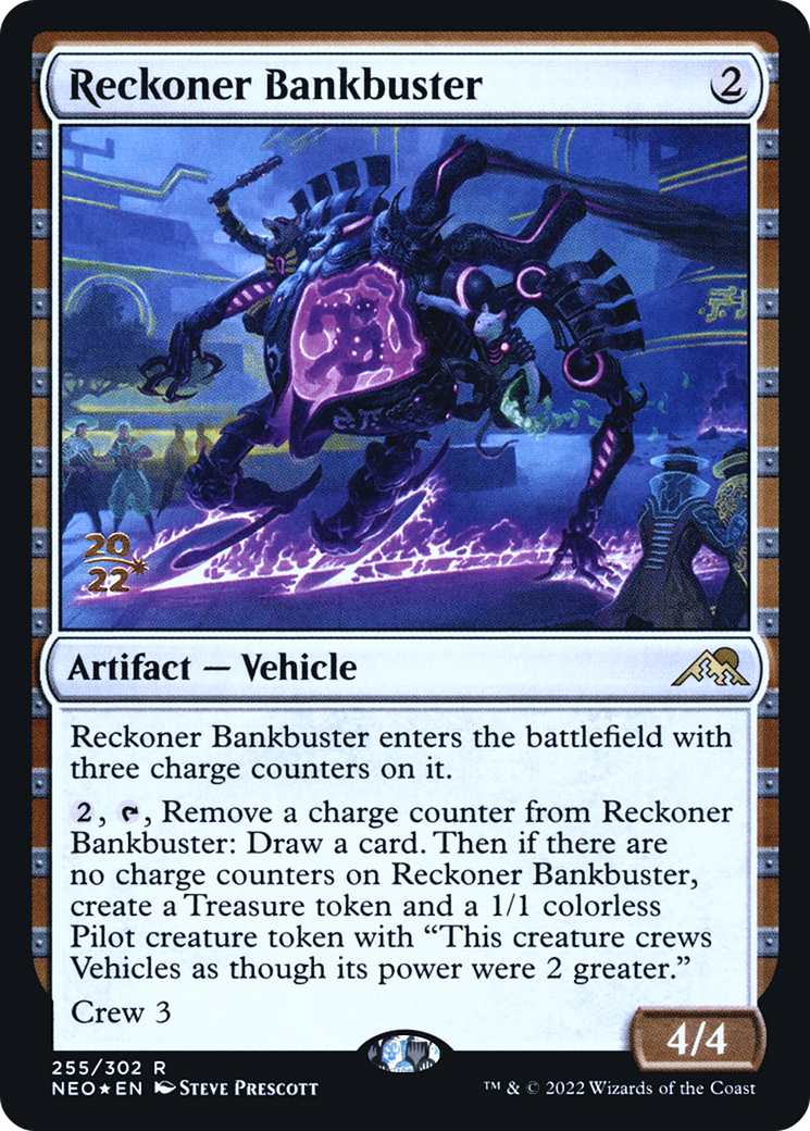 {R} Reckoner Bankbuster [Kamigawa: Neon Dynasty Prerelease Promos][PR NEO 255]