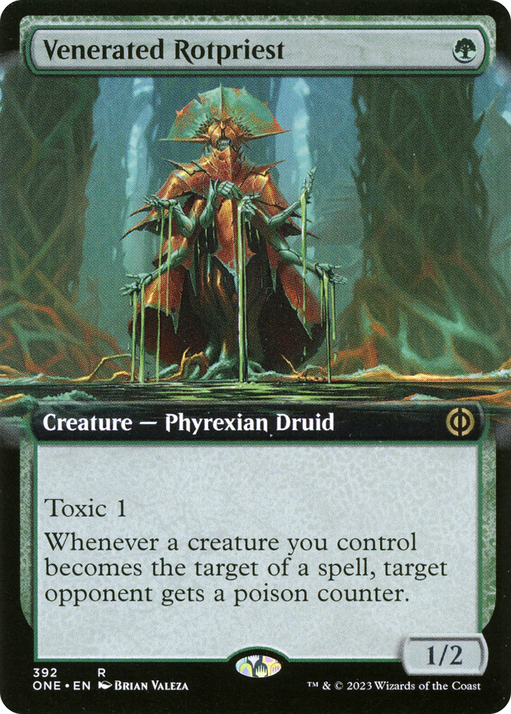 {R} Venerated Rotpriest (Extended Art) [Phyrexia: All Will Be One][ONE 392]