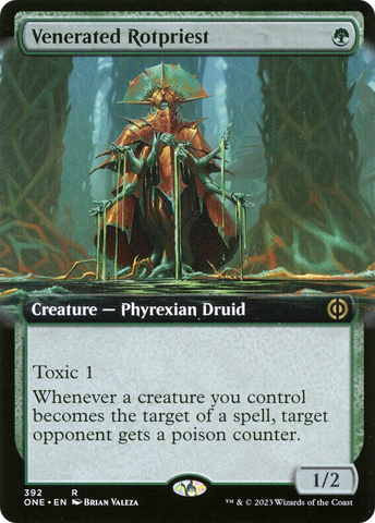 {R} Venerated Rotpriest (Extended Art) [Phyrexia: All Will Be One][ONE 392]
