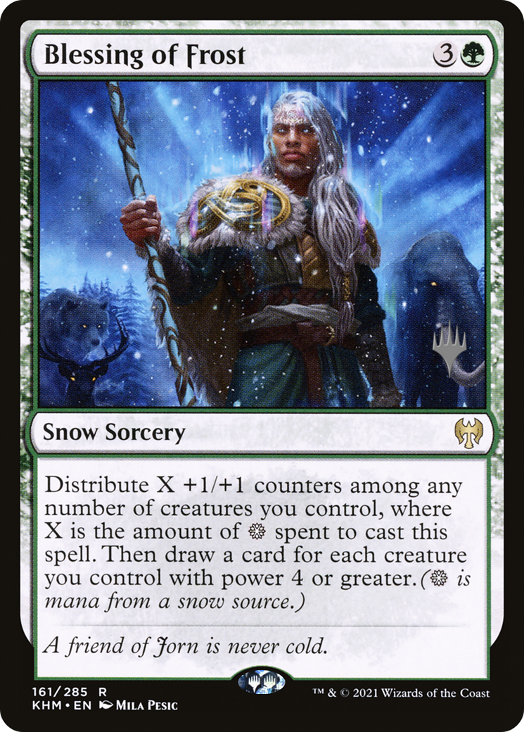 {R} Blessing of Frost (Promo Pack) [Kaldheim Promos][PP KHM 161]