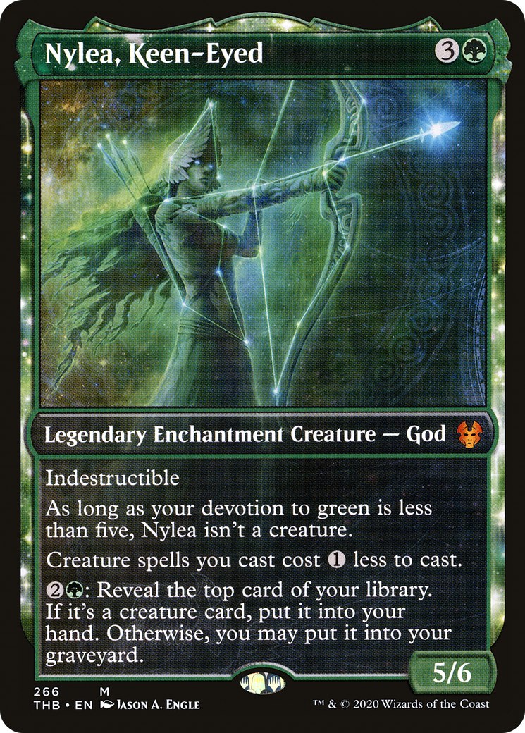 {R} Nylea, Keen-Eyed (Showcase) [Theros Beyond Death][THB 266]