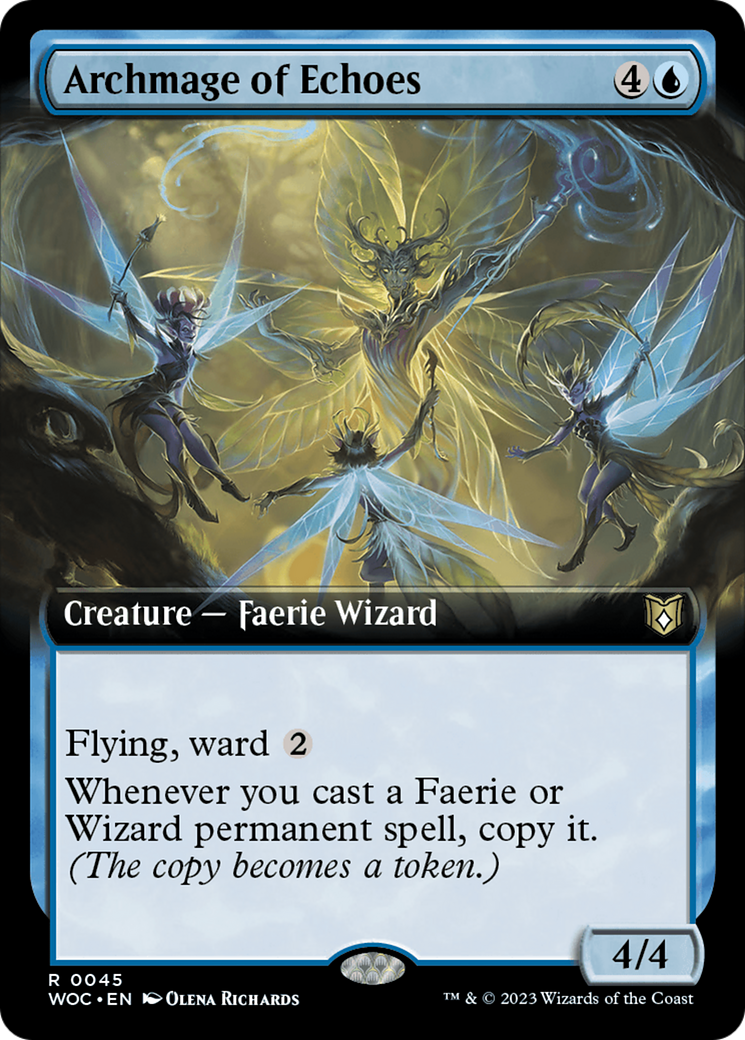 {R} Archmage of Echoes (Extended Art) [Wilds of Eldraine Commander][WOC 045]