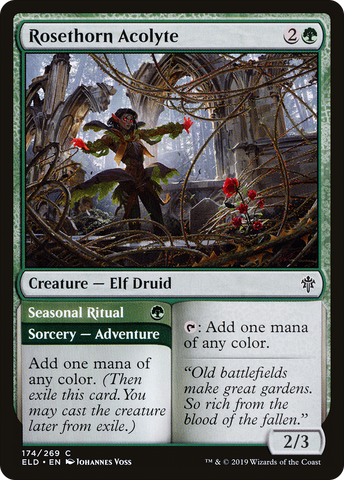{C} Rosethorn Acolyte // Seasonal Ritual [Throne of Eldraine][ELD 174]