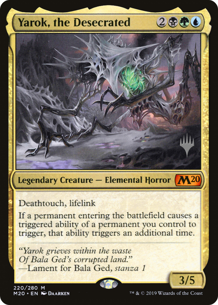 {R} Yarok, the Desecrated(Promo Pack) [Core Set 2020 Promos][PP M20 220]
