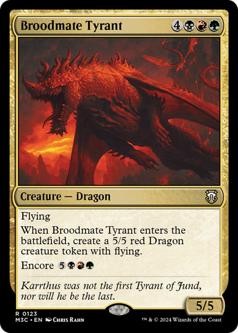 {R} Broodmate Tyrant [Modern Horizons 3 Commander][M3C 123]