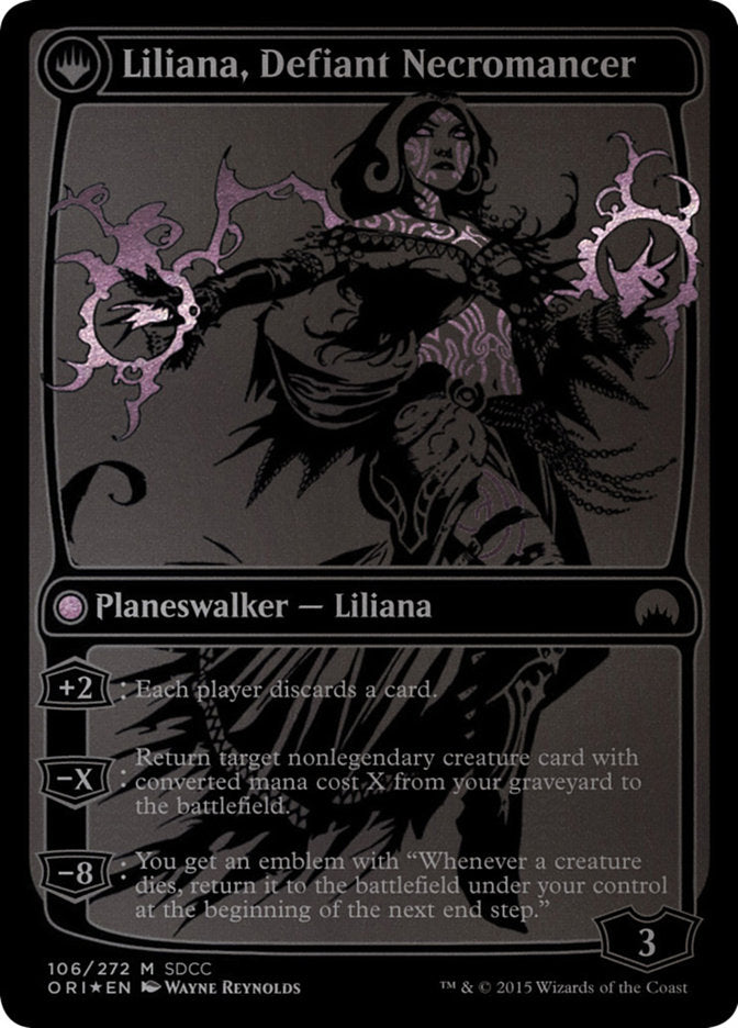 {R} Liliana, Heretical Healer // Liliana, Defiant Necromancer [San Diego Comic-Con 2015][PA SD15 106]