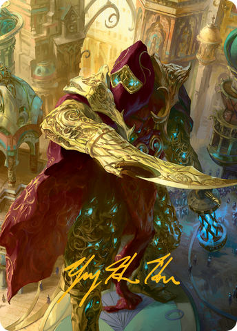 {A} Baral, Chief of Compliance Art Card (Gold-Stamped Signature) [March of the Machine Art Series][GS AMOM 068]