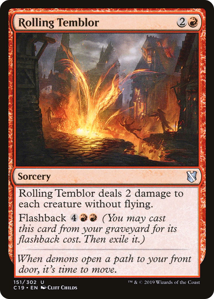 {C} Rolling Temblor [Commander 2019][C19 151]