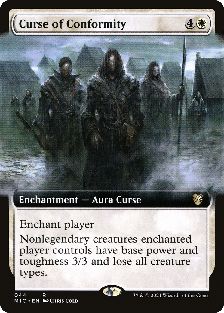 {R} Curse of Conformity (Extended Art) [Innistrad: Midnight Hunt Commander][MIC 044]