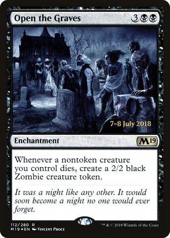 {R} Open the Graves [Core Set 2019 Prerelease Promos][PR M19 112]