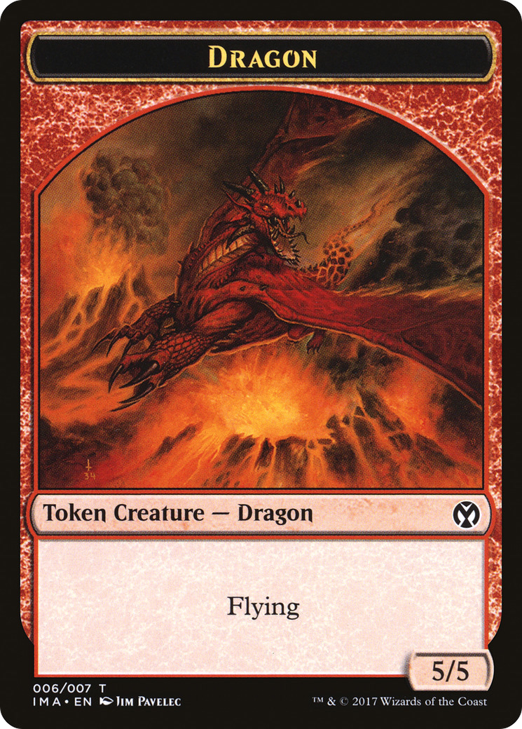 {T} Dragon Token (006/007) [Iconic Masters Tokens][TIMA 006] - Misty Mountain Games