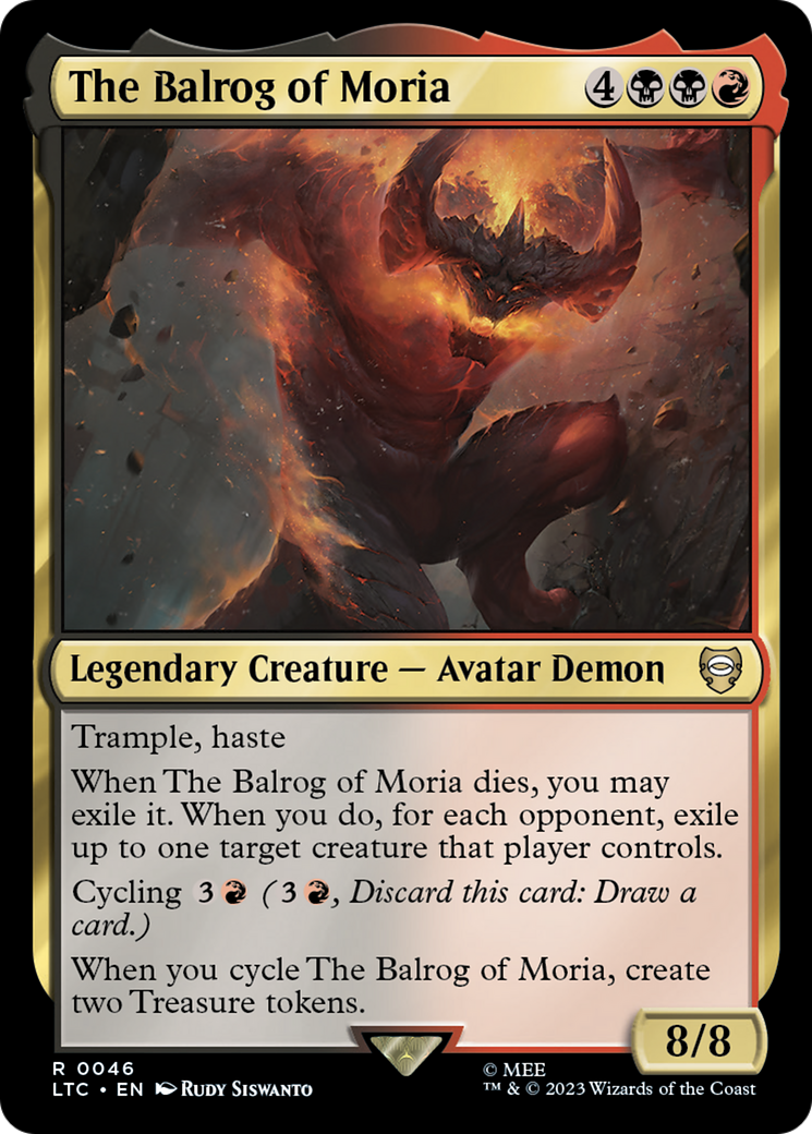 {R} The Balrog of Moria [The Lord of the Rings: Tales of Middle-Earth Commander][LTC 046]