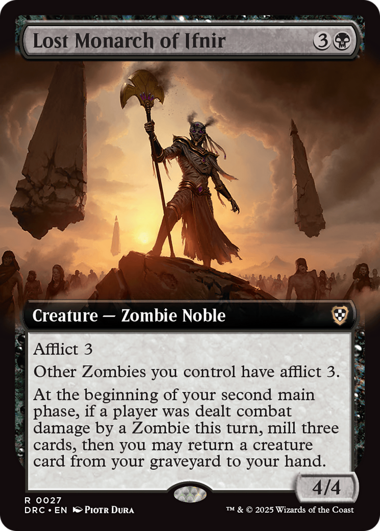 {R} Lost Monarch of Ifnir (Extended Art) [Aetherdrift Commander][DRC 027]