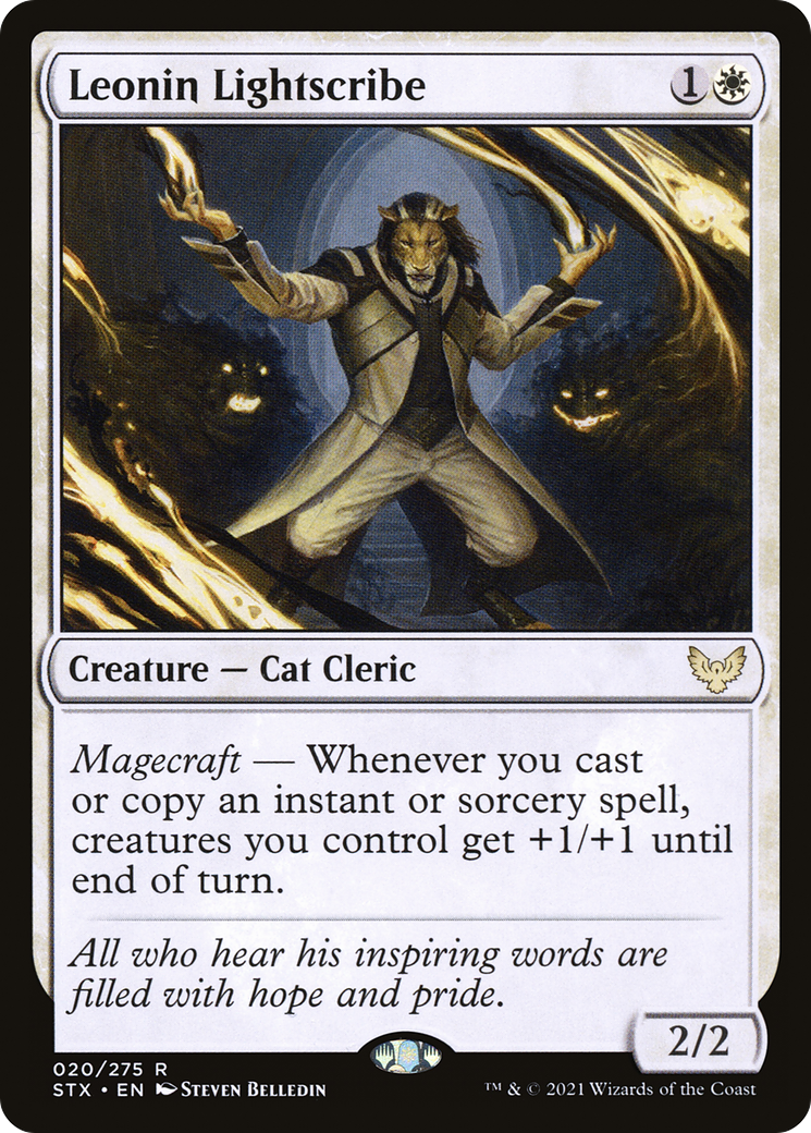 {R} Leonin Lightscribe [Strixhaven: School of Mages][STX 020]