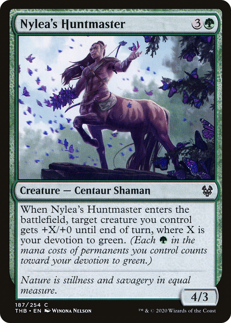 {C} Nylea's Huntmaster [Theros Beyond Death][THB 187]