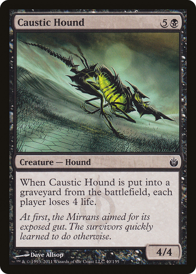 {C} Caustic Hound [Mirrodin Besieged][MBS 040]