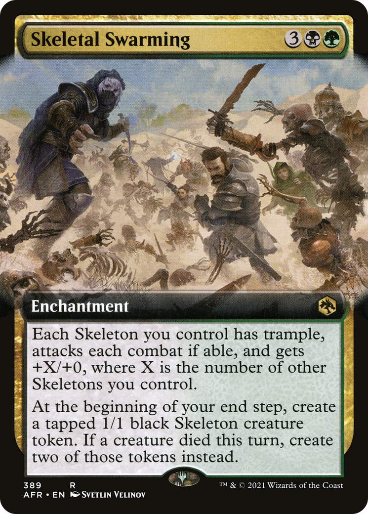 {R} Skeletal Swarming (Extended Art) [Dungeons & Dragons: Adventures in the Forgotten Realms][AFR 389]