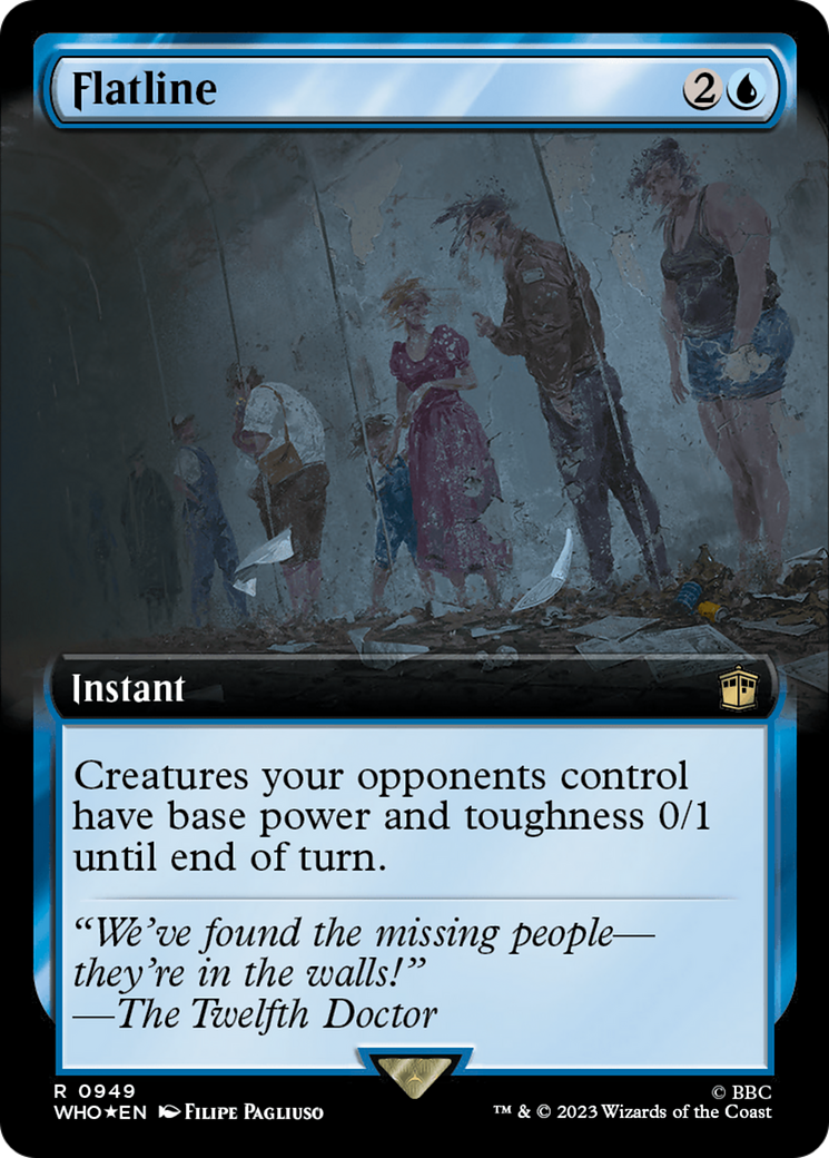 {R} Flatline (Extended Art) (Surge Foil) [Doctor Who][WHO 949]