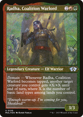 {C} Radha, Coalition Warlord (Foil Etched) [Multiverse Legends][MUL 120]