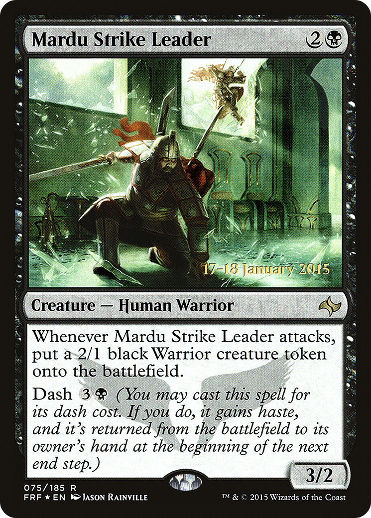 {R} Mardu Strike Leader [Fate Reforged Prerelease Promos][PR FRF 075]