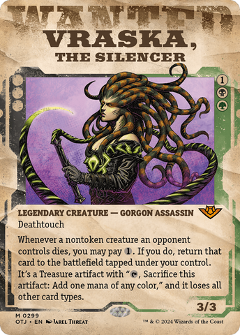 {@R} Vraska, the Silencer (Showcase) [Outlaws of Thunder Junction][OTJ 299]
