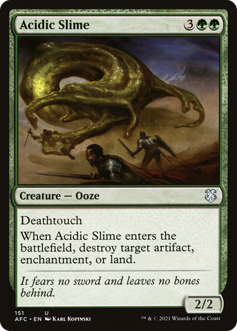 {C} Acidic Slime [Dungeons & Dragons: Adventures in the Forgotten Realms Commander][AFC 151]