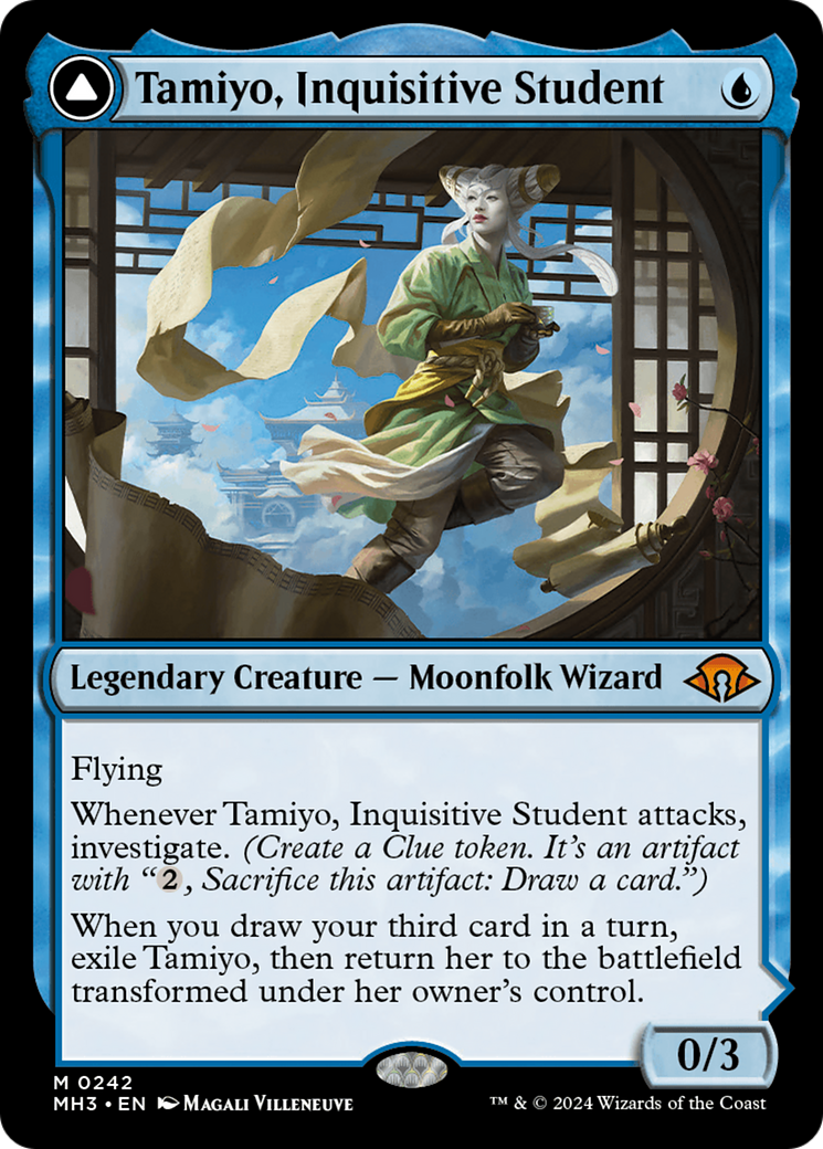 {R} Tamiyo, Inquisitive Student // Tamiyo, Seasoned Scholar [Modern Horizons 3][MH3 242]