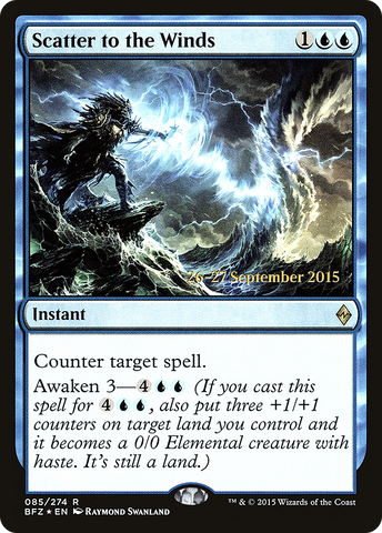 {R} Scatter to the Winds [Battle for Zendikar Prerelease Promos][PR BFZ 085]