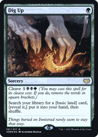 {R} Dig Up [Innistrad: Crimson Vow Prerelease Promos][PR VOW 197]