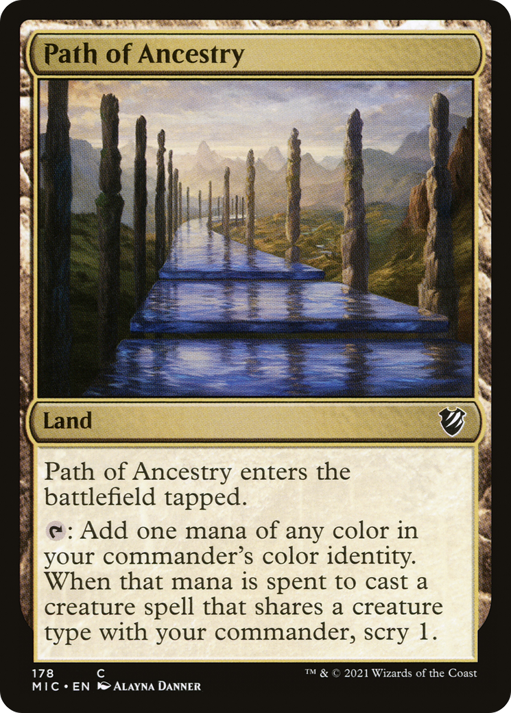 {C} Path of Ancestry [Innistrad: Midnight Hunt Commander][MIC 178]