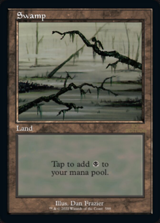 {B} Swamp (Retro) (588) [30th Anniversary Edition][30A 588]