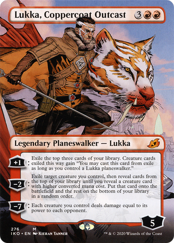 {R} Lukka, Coppercoat Outcast (Borderless) [Ikoria: Lair of Behemoths][IKO 276]