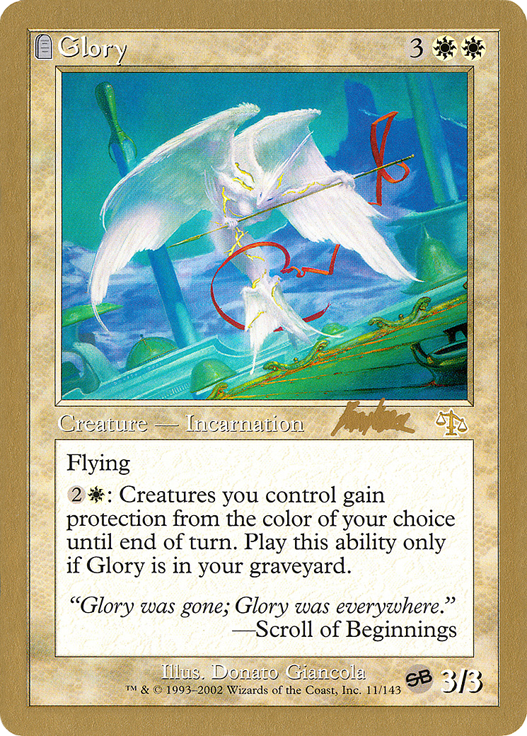 {R} Glory (Brian Kibler) (SB) [World Championship Decks 2002][GB WC02 BK11SB]