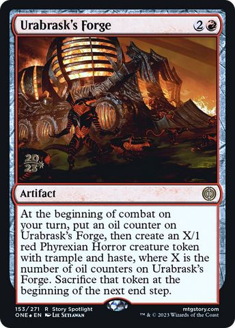 {R} Urabrask's Forge [Phyrexia: All Will Be One Prerelease Promos][PR ONE 153]