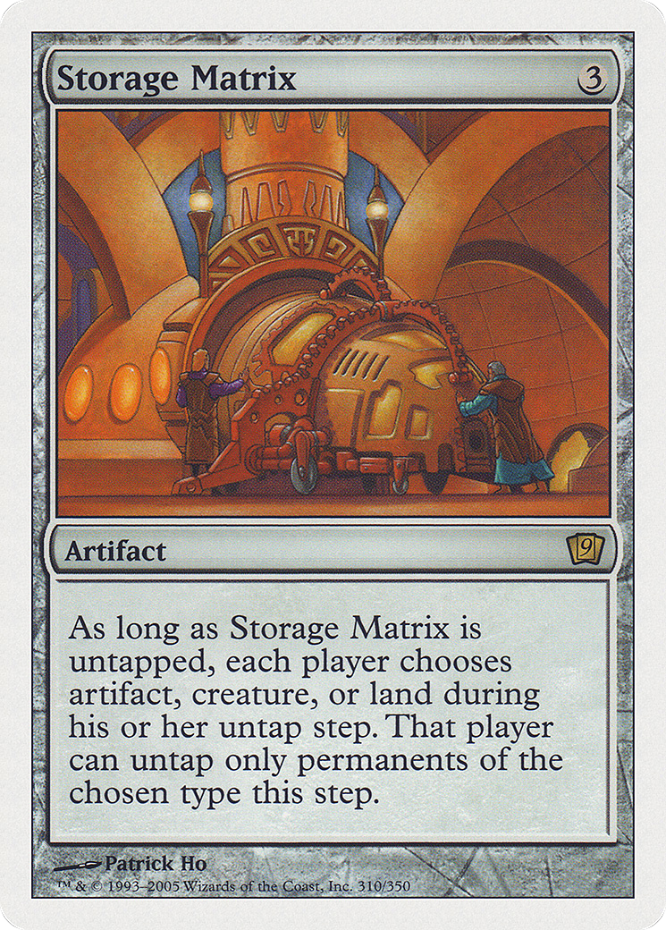 {R} Storage Matrix [Ninth Edition][9ED 310]