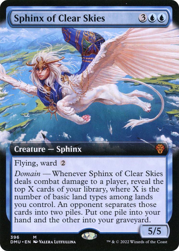 {R} Sphinx of Clear Skies (Extended Art) [Dominaria United][DMU 396]