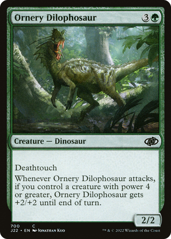 {C} Ornery Dilophosaur [Jumpstart 2022][J22 700]