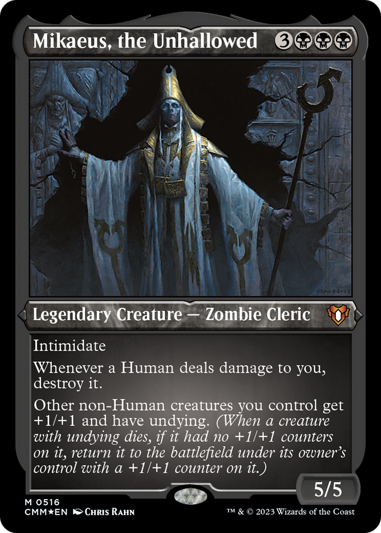{R} Mikaeus, the Unhallowed (Foil Etched) [Commander Masters][CMM 516]