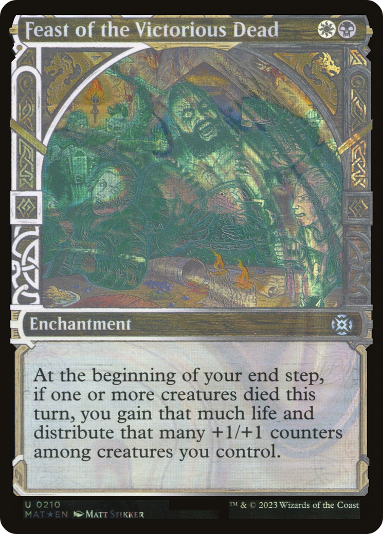 {C} Feast of the Victorious Dead (Showcase Halo Foil) [March of the Machine: The Aftermath][MAT 210]